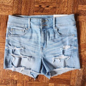 American Eagle light wash denim shorts